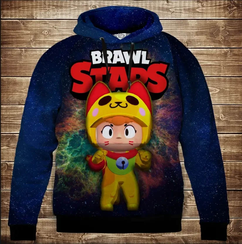 Толстівка 3D Бравл Старс Беа Манекі Неко серія Космос ВСІ Розміри Преміум тканина