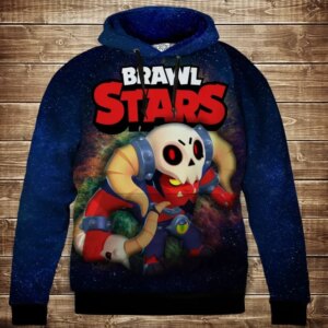 Толстівка 3D Бравл Старс Бо Демон серія Космос ВСІ Розміри Преміум тканина