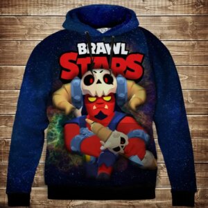 Толстівка 3D Бравл Старс Бо Демон серія Космос ВСІ Розміри Преміум тканина