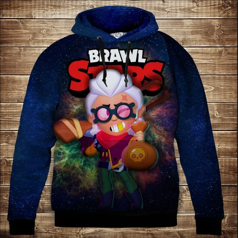 Толстівка 3D Бравл Старс Белль Серія Космос ВСІ Розміри Преміум тканина