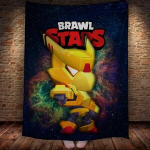 Плед з 3D принтом Golden Crow Mecha 150х200 см.