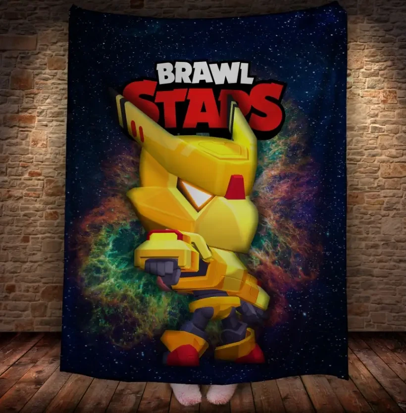 Плед з 3D принтом Golden Crow Mecha 150х200 см.