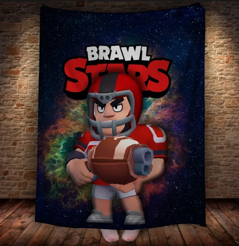 Плед з 3D принтом Bull Skin-Touchdown Brawl 150х200 см.