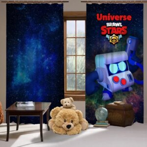 Штори Фотоштори Brawl Stars. Бравл Старс. Вірус 8 біт