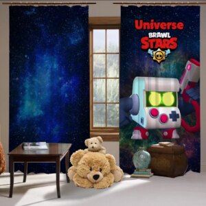 Штори Фотоштори Brawl Stars. Бравл Старс. Вірус 8 біт