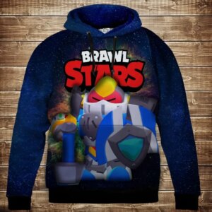 Толстівка 3D Бравл Старс Вольт Меха серія Космос ВСІ Розміри Преміум тканина