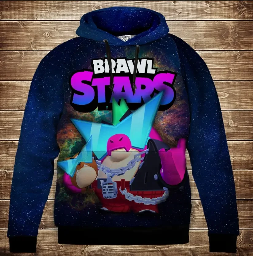 Толстівка 3D Бравл Старс Баз серія Космос ВСІ Розміри Преміум тканина