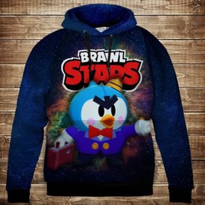 Толстівка 3D Бравл Старс Містер Пі серія Космос ВСІ Розміри Преміум тканина