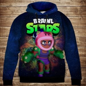 Толстівка 3D Бравл Старс Роза серія Космос ВСІ Розміри Преміум тканина