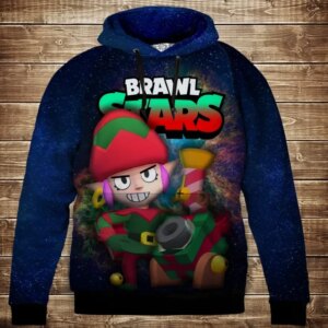 Толстівка 3D Бравл Старс Пенні Різдво серія Космос ВСІ Розміри Преміум тканина