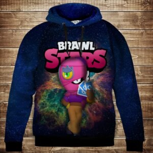 Толстівка 3D Бравл Старс Тара серія Космос ВСІ Розміри Преміум тканина