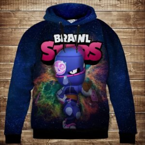 Толстівка 3D Бравл Старс Тара серія Космос ВСІ Розміри Преміум тканина