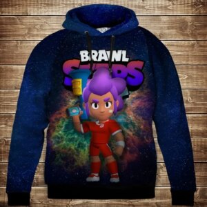 Толстівка 3D Бравл Старс Шеллі Футбол серія Космос ВСІ Розміри Преміум тканина