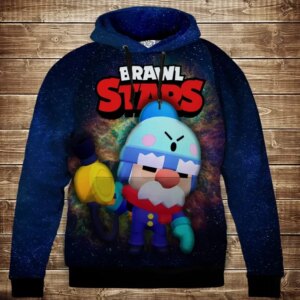 Толстівка 3D Бравл Старс Френк Гейл серія Космос ВСІ Розміри Преміум тканина