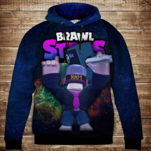 Толстівка 3D Бравл Старс Френк Ді Джей серія Космос ВСІ Розміри Преміум тканина