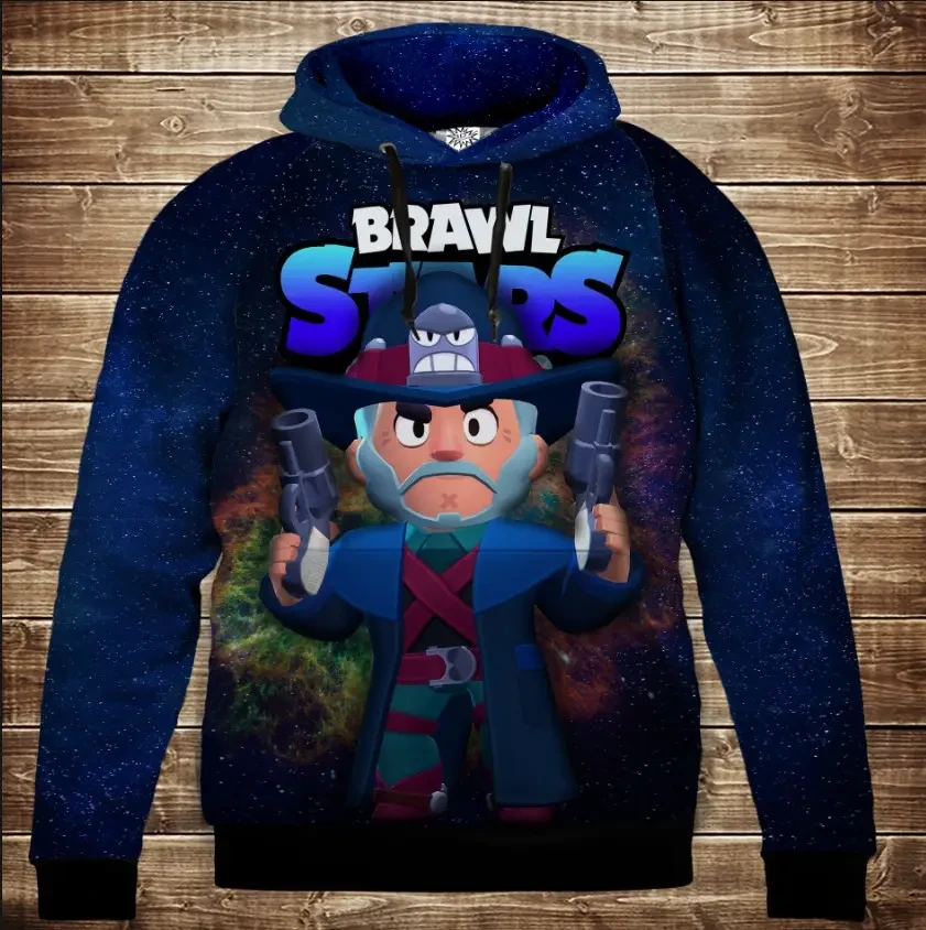 Толстівка 3D Бравл Старс Кольт серія Космос ВСІ Розміри Преміум тканина