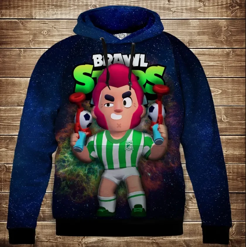 Толстівка 3D Бравл Старс Кольт серія Космос ВСІ Розміри Преміум тканина