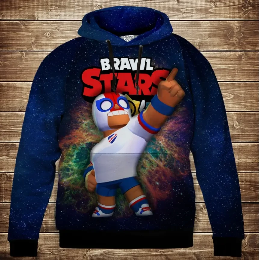 Толстівка 3D Бравл Старс Ель Прімо серія Космос ВСІ Розміри Преміум тканина