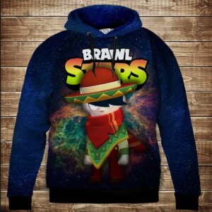 Толстівка 3D Бравл Старс Едгар Мексікано серія Космос ВСІ Розміри Преміум тканина