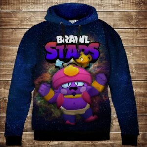 Толстівка 3D Бравл Старс Джин серія Космос ВСІ Розміри Преміум тканина