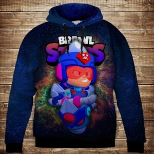 Толстівка 3D Бравл Старс Джессі серія Космос ВСІ Розміри Преміум тканина