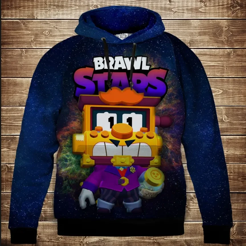 Толстівка 3D Бравл Старс Гриф серія Космос ВСІ Розміри Преміум тканина