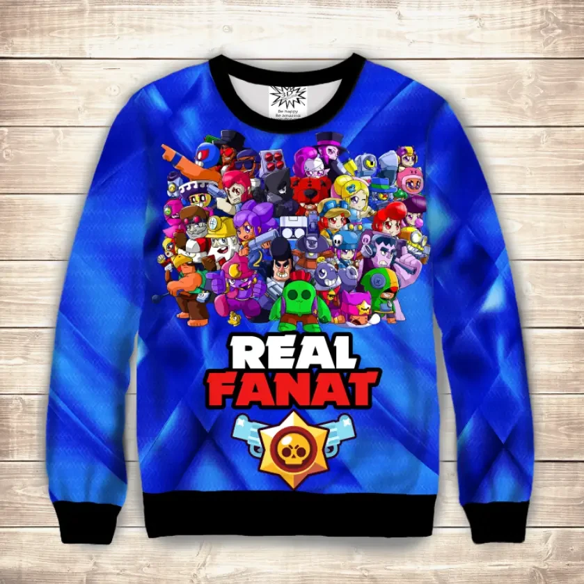 Світшот 3D Бравлери 2020 ВСІ Розміри Преміум тканина