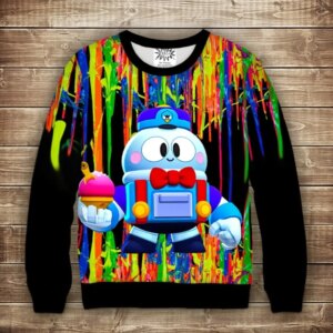 Світшот 3D Лу Бравл Старс / Lou ВСІ Розміри Преміум тканина