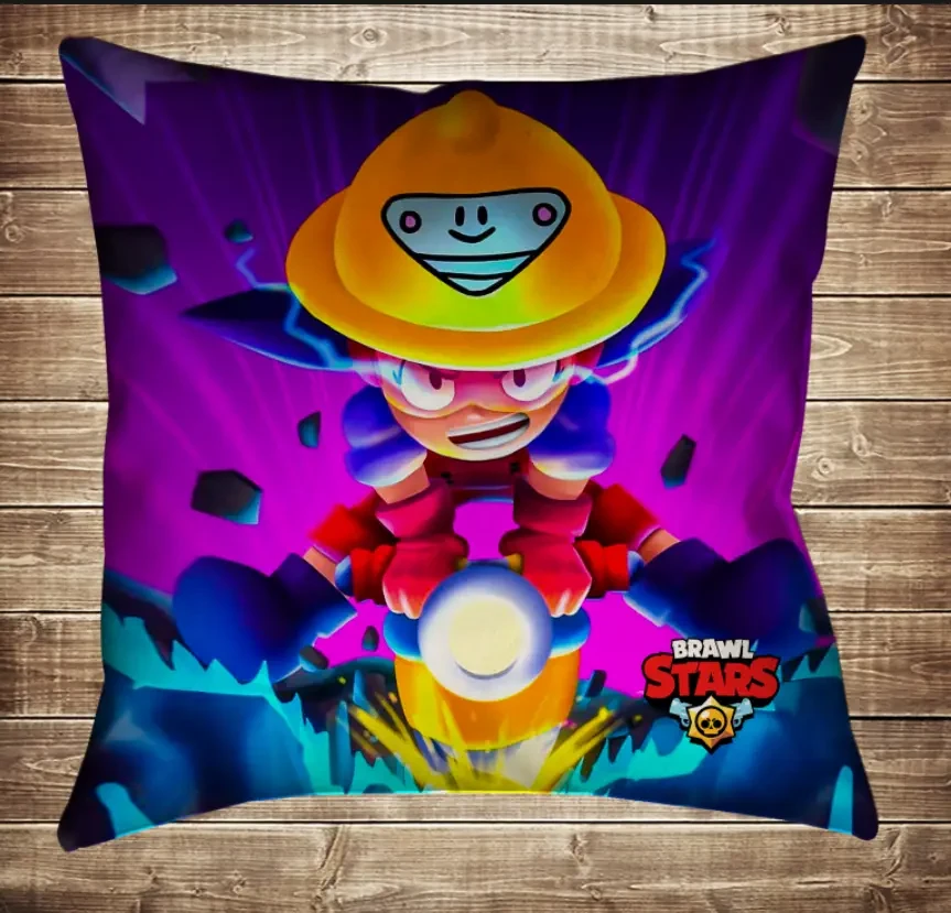 Подушка 3D-Бравл Старс Джекі і бур