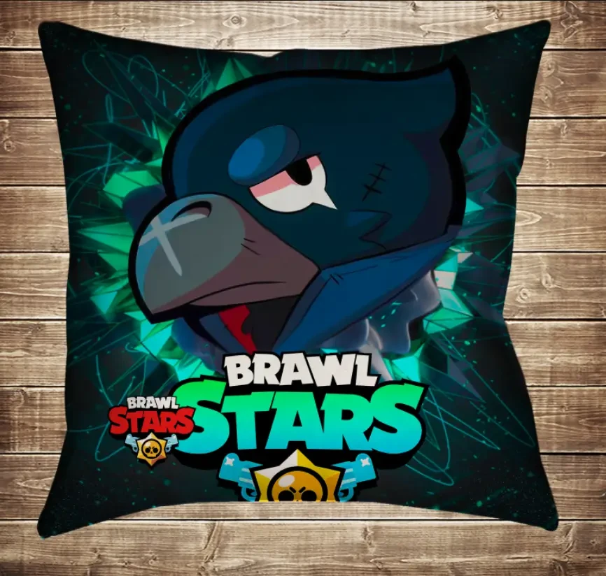 Подушка 3D-Бравл Старс Ворон Фейс