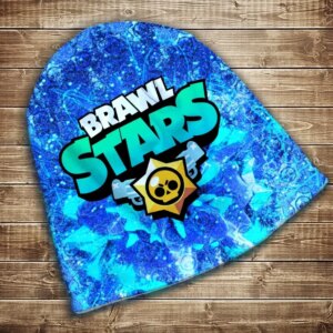 Шапка з 3D принтом-Бравл Старс Всі розміри всі сезони. ВСІ Розміри