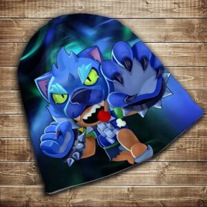 Шапка з 3D принтом-Leon Werewolf Neon Всі розміри всі сезони. ВСІ Розміри