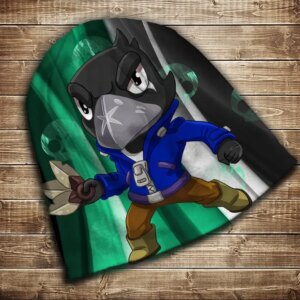 Шапка з 3D принтом-Бравл Старс Ворон Skins Всі розміри всі сезони. ВСІ Розміри