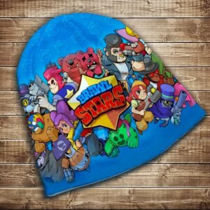 Шапка з 3D принтом Бравлери Всі розміри всі сезони ВСІ Розміри