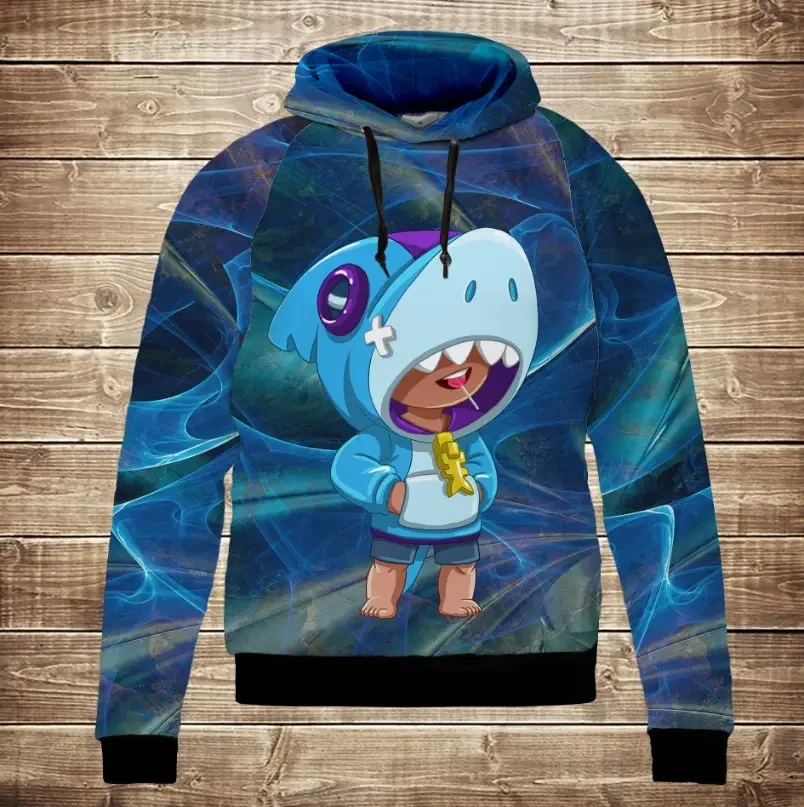 Толстівка 3D Leon Shark / Леон Акула ВСІ Розміри Преміум тканина