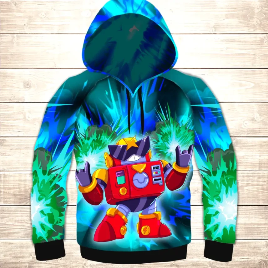 Толстівка 3D Бравл Старс Вольт ВСІ Розміри Преміум тканина