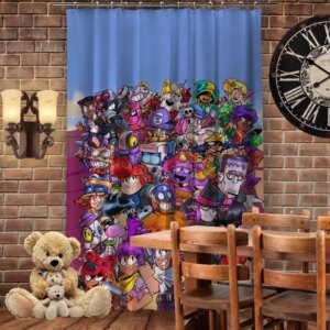 Штора 3D з принтом-Бравл старс Party