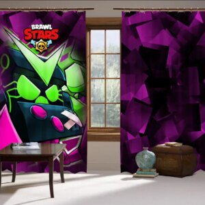 Штори 3D Бравл старс Вірус лабіринт