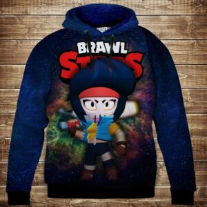 Толстівка 3D Бравл Старс Бібі серія Космос ВСІ Розміри Преміум тканина