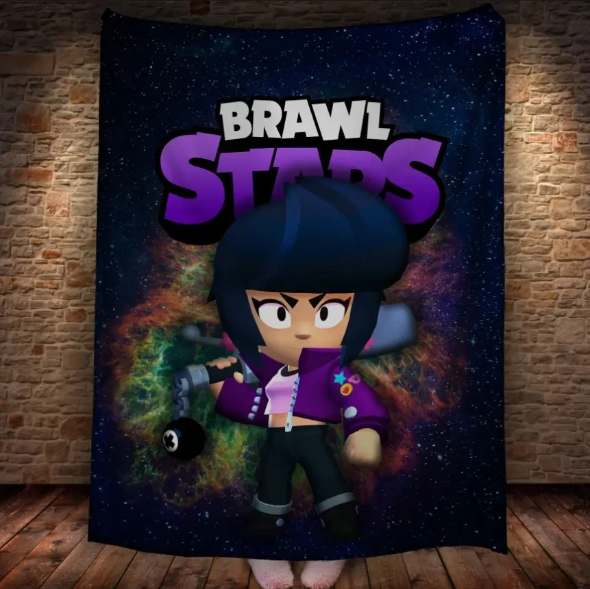 Плед з 3D принтом Бібі Бравл Космос 150х200 см.