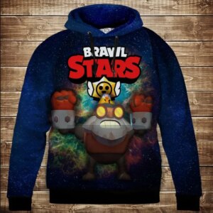 Толстівка 3D Бравл Старс Динамайк серія Космос ВСІ Розміри Преміум тканина