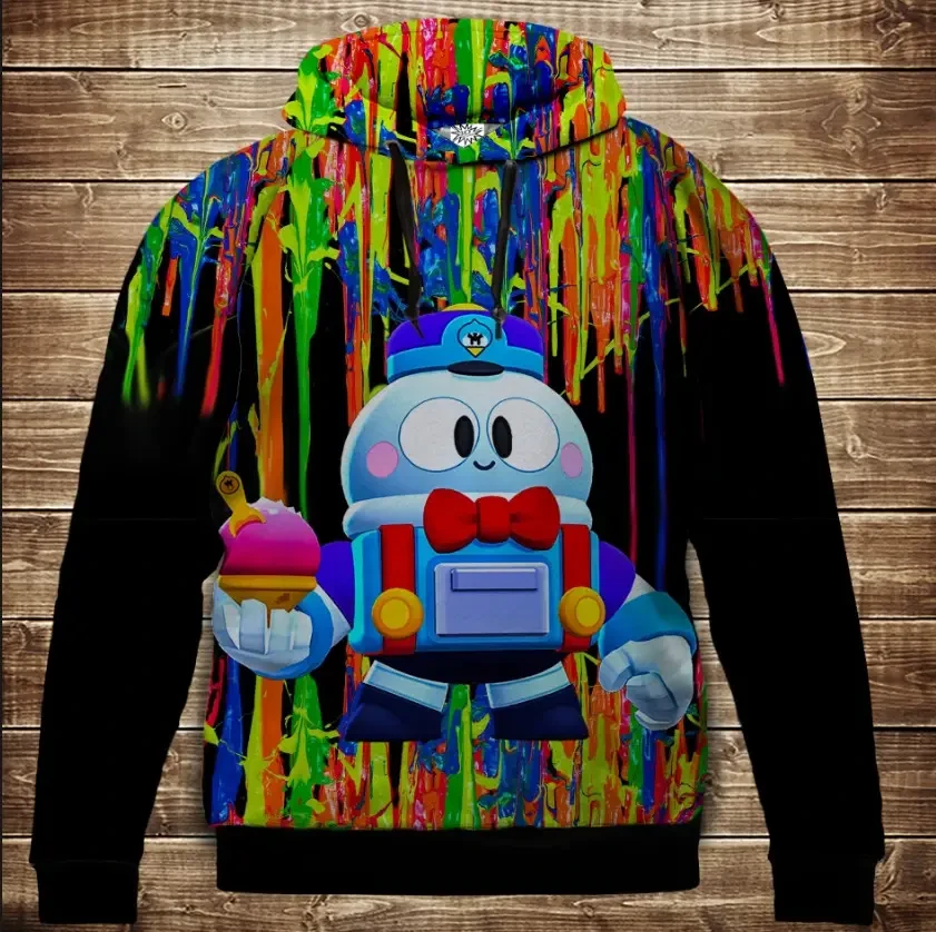 Толстівка 3D-Бравл Старс ЛУ / Lou ВСІ Розміри Преміум тканина