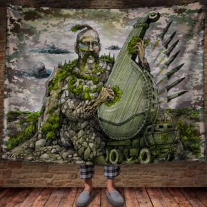 Плед з 3D принтом - Україна Himmars Авторський принт Oleksiy Kustovsky (Kusto ) 150х200 см.