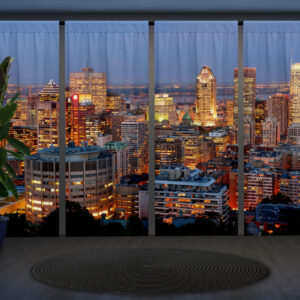 Штори з Фотоштораом на тему: Вечірнє місто