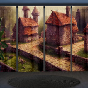 Штори з Фотоштораом на тему: Фантастичне середньовічне місто