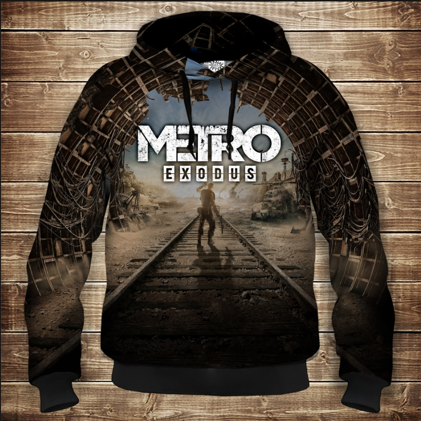 Толстівка з 3D принтом METRO Дитячі і дорослі розміри. ВСІ Розміри Преміум тканина
