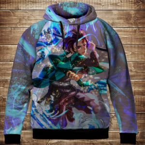 Толстівка 3D Demon Slayer Таджиро Дитячі і дорослі розміри ВСІ Розміри Преміум тканина