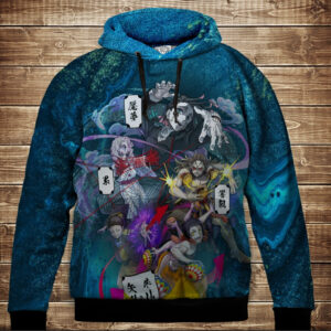 Толстівка 3D Demon Slayer Таджиро Дитячі і дорослі розміри ВСІ Розміри Преміум тканина