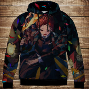 Толстівка 3D Demon Slayer Таджиро Дитячі і дорослі розміри ВСІ Розміри Преміум тканина