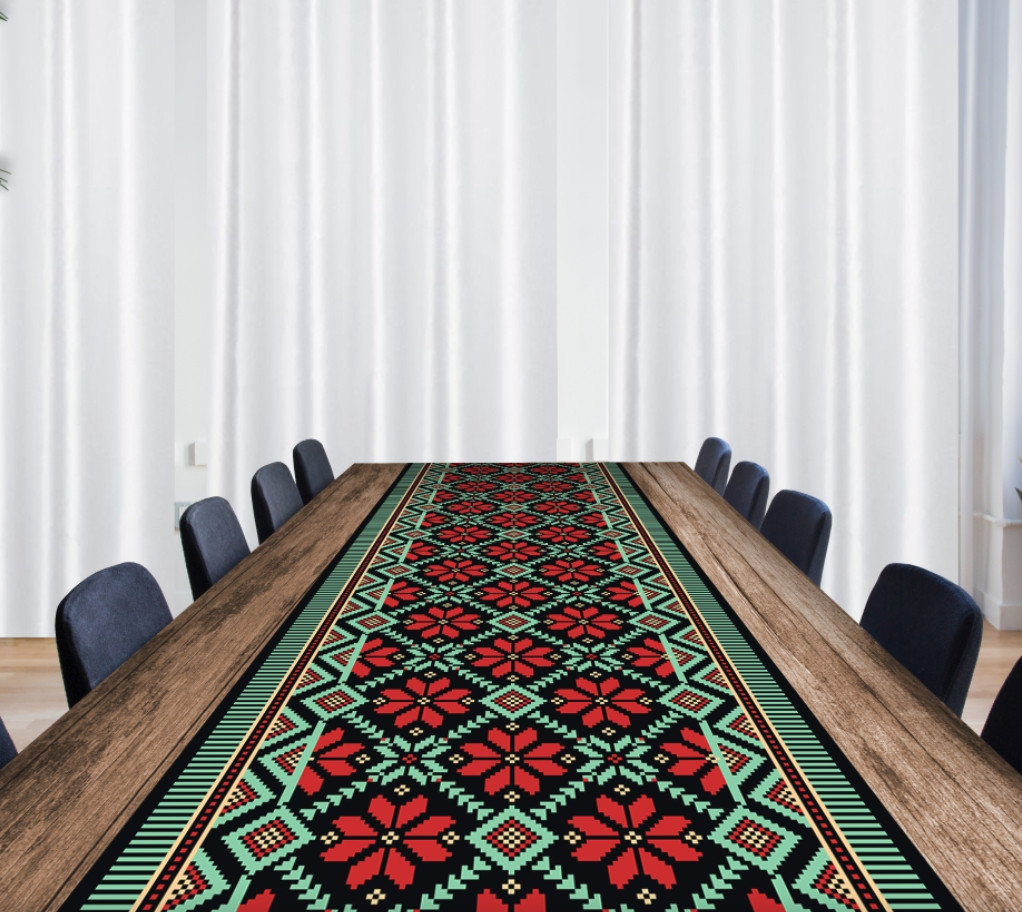 Раннер (доріжка на стіл) з принтом Вишиванка